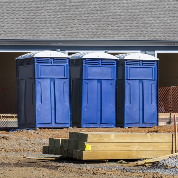 can i customize the exterior of the porta potties with my event logo or branding in Ellicott